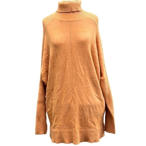 Time & Tru long sleeve sweater, turtle neck, long length, Fall Orange Color - Picture 10 of 10